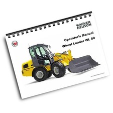 WACKER NEUSON - WL 50 RADLADER BEDIENUNGSANLEITUNG - DEZ 08 EDITION