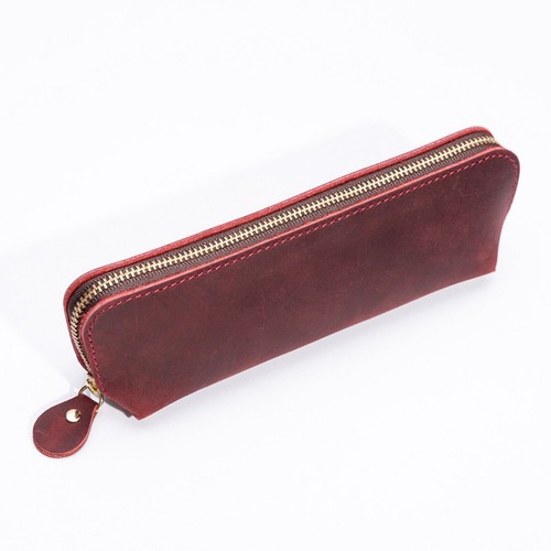 Vintage rindsleder federmappe - vintage,