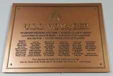 VOYAGER Schiffs Plakette