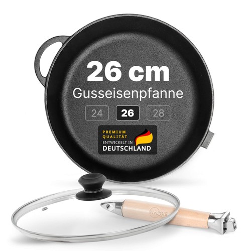 Premium gusseisenpfanne cm - gusseisenpfanne, 26