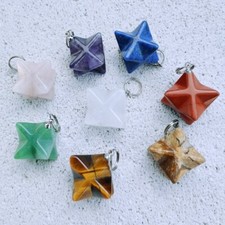 1 Merkaba Anhänger zur Auswahl 20mm Naturstein