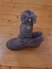 NEU!Beverly Hills Polo Club Winterschuhe Gr.38 Grau Wildleder Lammfell  Grau 