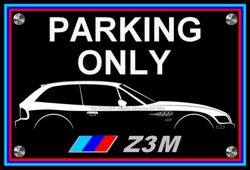 Plakette parking only - parking, bmw