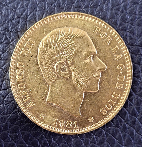 Goldmünze pesetas spanien - pesetas,