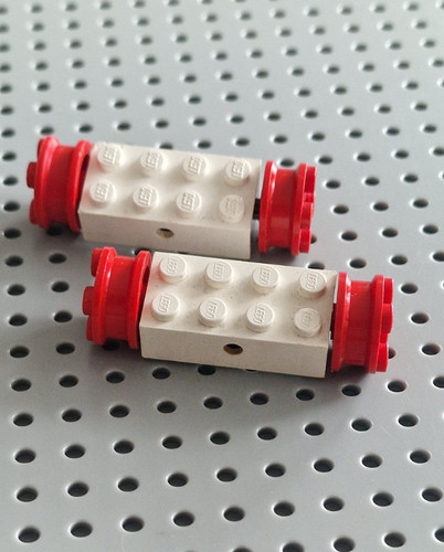 Lego 2er set achse weiß - 2er,