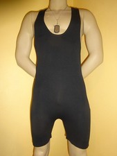 Elastischer Herrenbody Männerbody Herren Body Infektion S/M schwarz NEU!