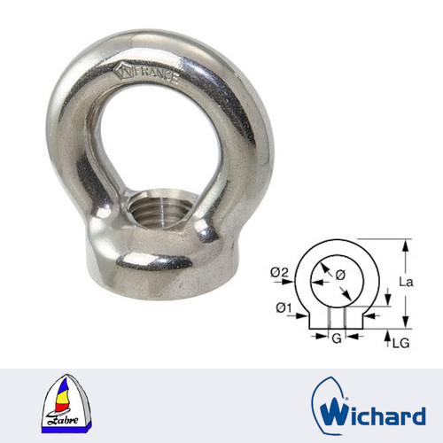 Edelstahl ringmuttern wichard - ringmuttern,