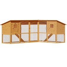 CADOCA® Hasenstall XXL Hühnerstall Kaninchenstall Hasenkäfig Kleintierstall  