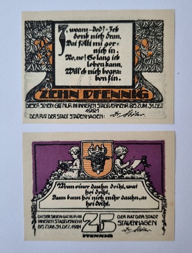 Alte geldscheine notgeld - geldscheine,