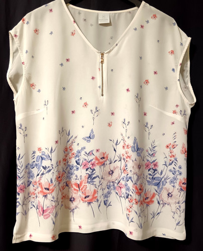 Blumige bluse madeleine - blumige,