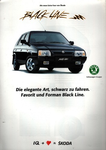 Prospekt skoda 1990er jahre - skoda, ca