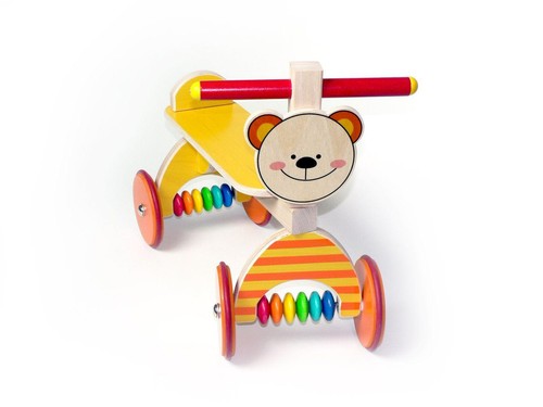 Holzspielzeug rutscher teddy - holzspielzeug,