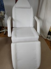  Kosmetikliege,Hydraulisch, Weiß, breit, Armlehnen, Kopfaussparung, Top 