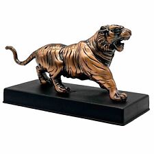 Vintage Tischfeuerzeug Tiger aus Sammlung | kupferfarben 18 x 8 x 10 cm