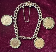 Münzarmband 900er, 750er