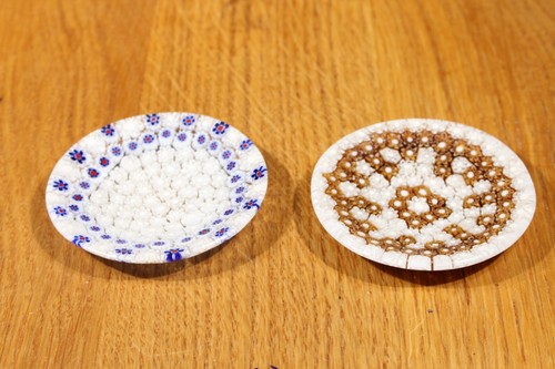 Paar millefiori glas - millefiori,