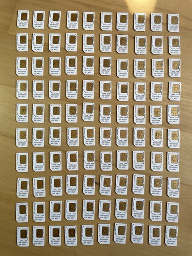 100 sim karten - karten,, goldschrott