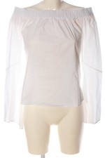HUGO BOSS Hemd-Bluse Damen Bluse Gr. DE 38 weiß Casual-Look
