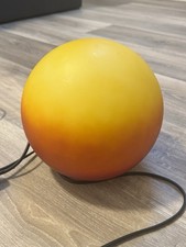 Retro Lampe Rund Orange Kugellampe Vintage Kippschalter