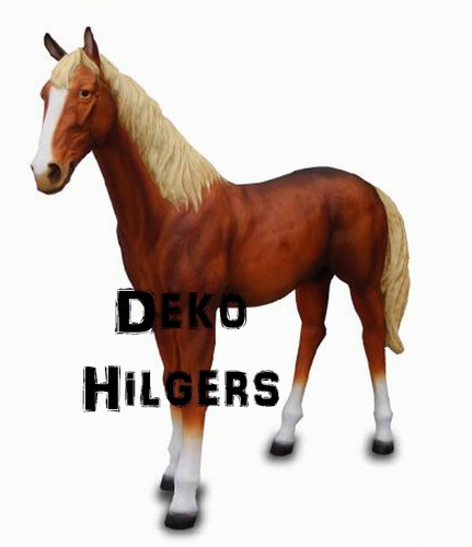 Pferd figur braun - figur, lebensgroß