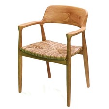 Jalin Teak-Stuhl mit Rattangeflecht