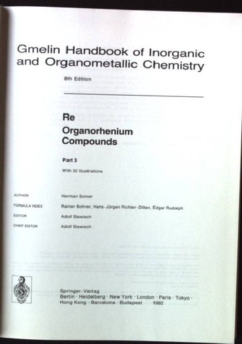 Gmelin handbook inorganic - of,