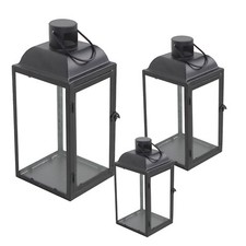 XXL 3er Set Gartenlaternen