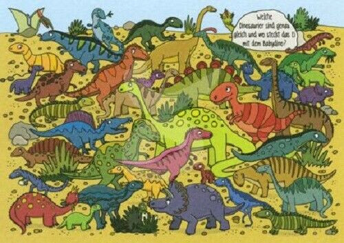 *Rate&Such*Postkarte*Dinos*Wel