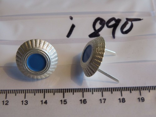 Kokarde silber blau metall neu - silber,