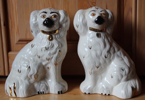 Porzellanfigur kaminhunde - ,