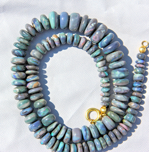 Schwarzer opal kette - schwarzer, ca