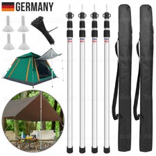 4x Teleskop Zeltstange Alu