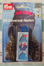 24 Prym Universal-Nieten  alt kupfer brüniert rostsicher ART 403 102  + Werkzeug