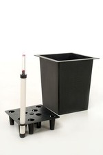 Pflanzkübel Einsatz eckig Kunststoff schwarz 32 x 29 x 29 cm Wasserspeicher