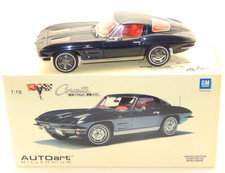 Autoart 1:18 - 71181 - Chevrolet Corvette 1963 Coupe (Daytona Blue)