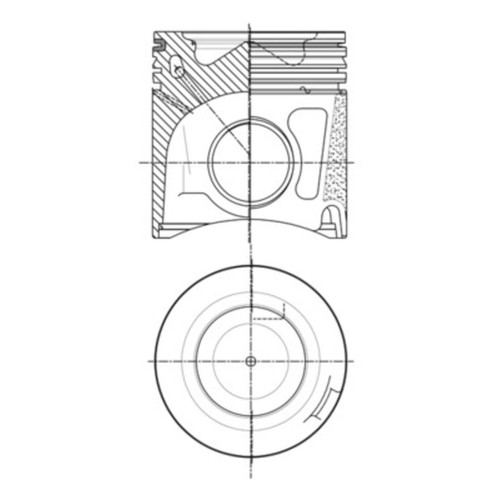 Kolben mahle 007 00150 002 - mahle, pi