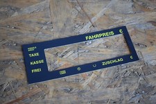 Ersatzscheibe Taxameter Taxiuhr Wegstreckenzähler Kienzle Argo 1145-40-001-02