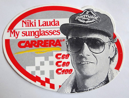 Werbe aufkleber niki lauda - werbe-aufkleber,