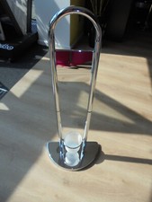 Toilettenpapier & Klobürsten Ständer in Silber Bad & WC