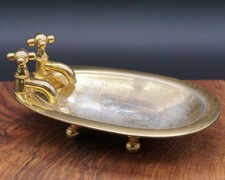 O35 vergoldete Seifenschale Badewanne