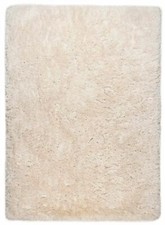 Teppich Flokati, Flauschiger Teppich, Schurwolle, handgewebt, beige | Flokato