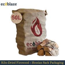 Ecoblaze Ofengetrocknetes Hartholz Brennholz Scheite 50L für Holzofen & Pizzaofen