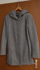 Only Mantel, grau mit Kapuze