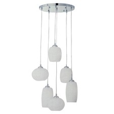 Brilliant Pendelleuchte Deckenlampe Pattern Chrom Ø40cm max. 6 x 40W E27 kürzbar