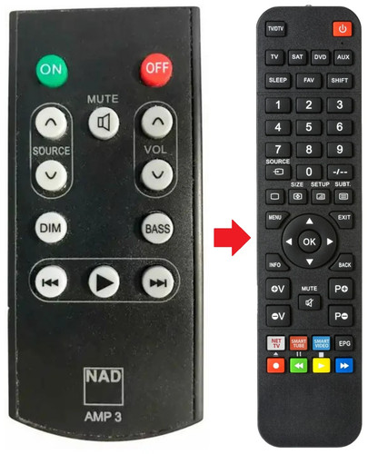 Fernbedienung passend für nad - passend,