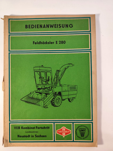 Fortschritt e280 häcksler - fortschritt,