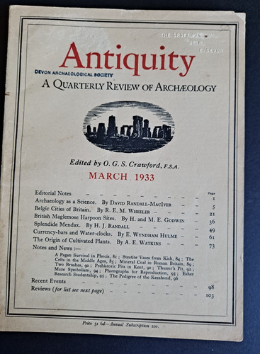 Antiquity quarterly review - -,