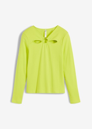 Rippshirt mit cut outs - cut-outs, gr