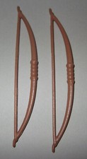 22008, 2x Bogen, Langbogen, Ritter, Indianer, hellbraun