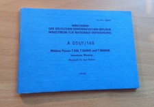 NVA DDR Handbuch / Dienstvorschrift  Mittlere Panzer T 55A, T55AM2 und T 55AM2B
